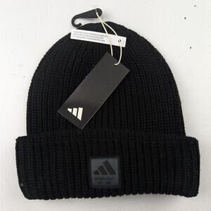 Adidas Men's Cuff Novelty Beanie - Black & White - One Size